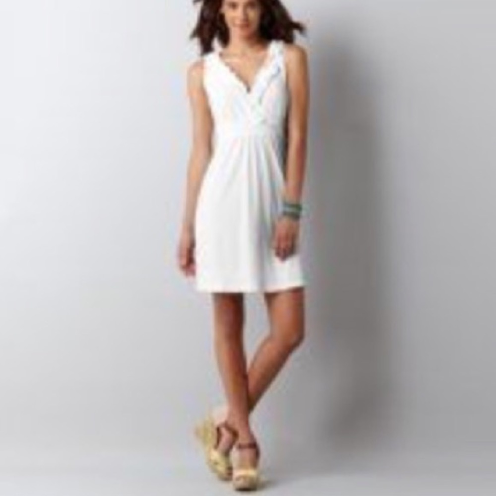 Ruffled Surplice Neck Dress